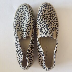 Esprit Nadine leopard print espadrille slip-on flats Womens Size 8M